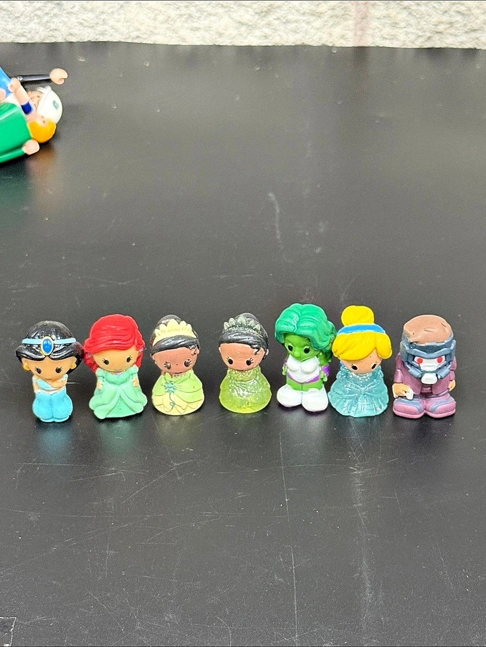 Disney Princess Marvel Mini Figures Jasmine Ariel Tiana Cinderella She-Hulk Star